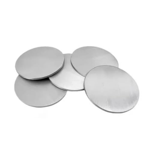 Sheet Circular Plate 1/2pcs 6061 Aluminum Round Plate Circular Sheet Disc Home DIY CNC Metal Thickness 8mm/10mm Dia50-200mm(8x60mm-2pcs)