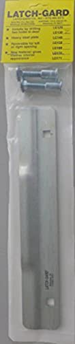 Latch Guard Lg130Z Door Latch Protection Plate 1-3/4" X 10" For Out Swinging Doors, 12 Gauge Steel, Zinc Plated Brushed Finish #TOP2