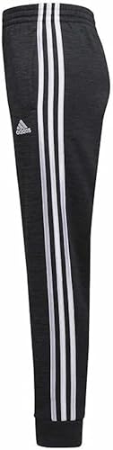 Adidas Youth Boy's 3 Sripe Fleece Jogger Pant (US, Alpha, X-Large, Regular, Black)2