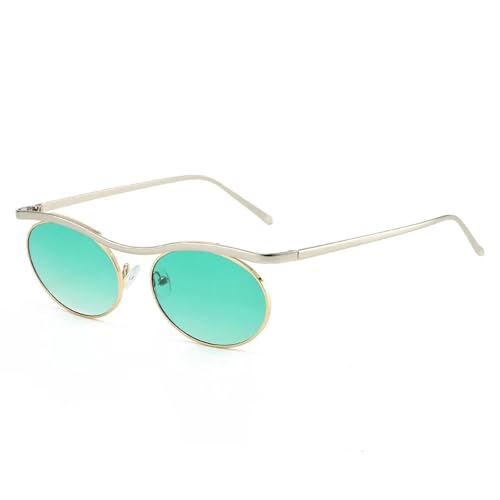 Lunettes de soleil rétro de qualité supérieure avec monture fine en métal