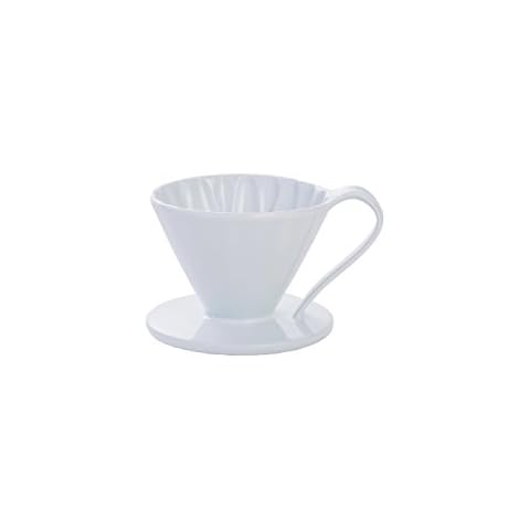 CAFEC FLOWER DRIPPER | MADE IN JAPAN | CUP 1 SIZE - V60 01 | Pour Over Coffee Dripper by Sanyo Sangyo: Porcelain Ceramic 1-to-2 Cup Brewer | Unique Drip Coffee Maker for Fresh Filter Coffee-Eleg Cover