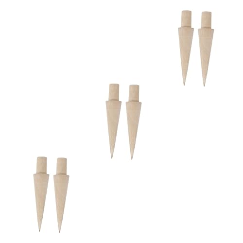 ABOOFAN 6pcs Waffle Cone Roller Ice Cream Horn Mold for Making Crisp Tuile Cookies Pizzelle Cones Safe Easy to Kitchen Cooking Tools