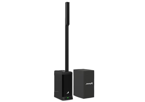 Audibax Detroit 400 BT - Altoparlante Sistema PA - Colonne attive - Potenza 400W - Amplificatore in Classe D - Connessione Ausiliaria e Bluetooth 5.0 - Trasporto Facile con Maniglia Superiore