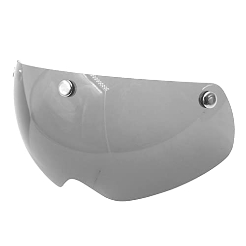Tdoutop ゴーグル 交換レンズ UV保護 PCレンズ スポーツ 安全 保護 バイクヘルメット 磁気アイシールド バイザー ライディング 取り外し可能 着脱式 防風 防塵 適用大人男性女性自転車競技, グレー