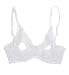 Shirley of Hollywood SOH-369, Lace Underwire Open Tip Bra. 38 White