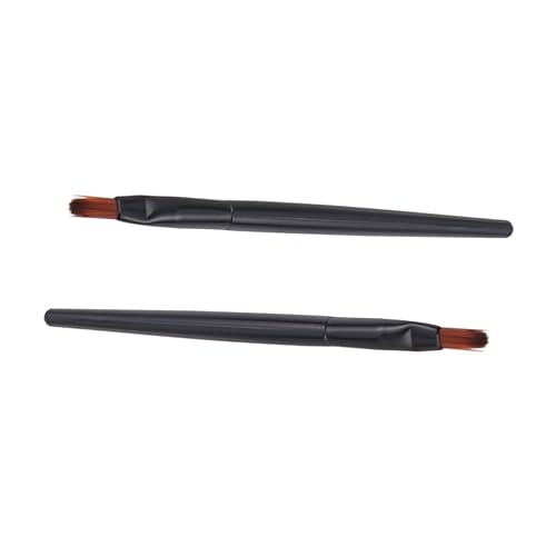 Healeved 使い捨てリップブラシ 50個 ポータブルメイクアップツール 多機能 黒プラスチックハンドル 旅行用メイクブラシ