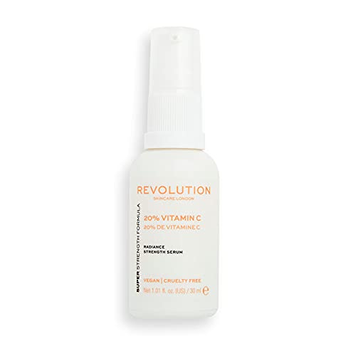 Revolution Skincare 20% Vitamin C Radiance Serum, Face Skincare, Luminous & Glowing Skin, Vegan & Cruelty-Free, 1.01 Fl Oz