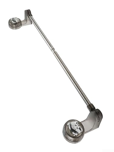 Toallero extensible ajustable con ventosa para baño, ducha, sin taladrar, adhesivo fuerte para paños de cocina, color negro, 30-60 cm o 50-100 cm