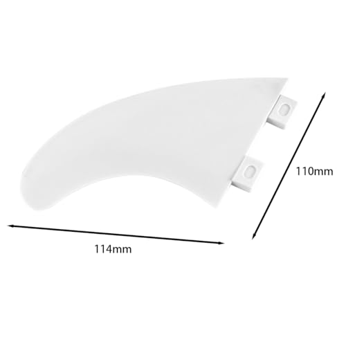 Namvo 3Pcs FCS Surfbrett G5 Flossen Kunststoff Surfbrett Flossen Stil Thruster Set Weiß