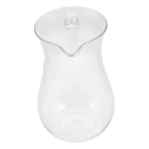 MUCKLILY Jarra de Vino de Plástico 600 Ml Dispensador de Vino Reutilizable Resistente a Mango Práctico para Fiestas y Bares para Bebidas Frías