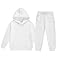 Survêtement pour Enfants Garçons et Filles Survêtement à Capuche avec Pantalon de JoggingCouleur Unie Ensemble de Vêtements De Sport Ensemble Sport Sweats à Capuche Jogging (02 White, 10-11 Years)