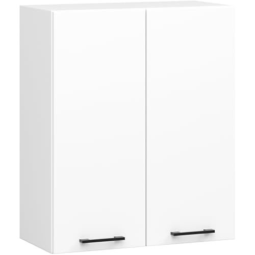 AKORD | Armoire de Cuisine Suspendue - Oliwia W60 H720 | Armoire à 2 Portes de Rangement | 60 x 30 x 72 cm | Blanc