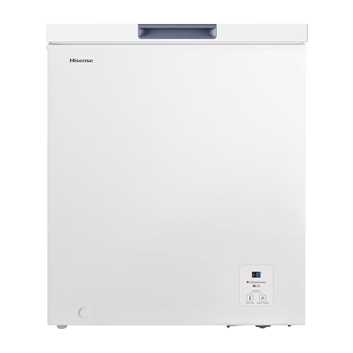 Hisense FT184D4AWYE Congelatore a pozzo 142 litri, illuminazione Led, super silenzioso 40 db, classe E