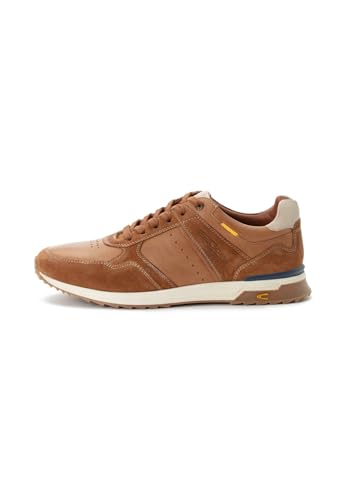 camel active Herren Mokassins, Männer Schnürschuhe,Wechselfußbett,Halbschuhe,Sneaker,Freizeitschuhe,sportlich,leicht,tan/Weiss,43 EU