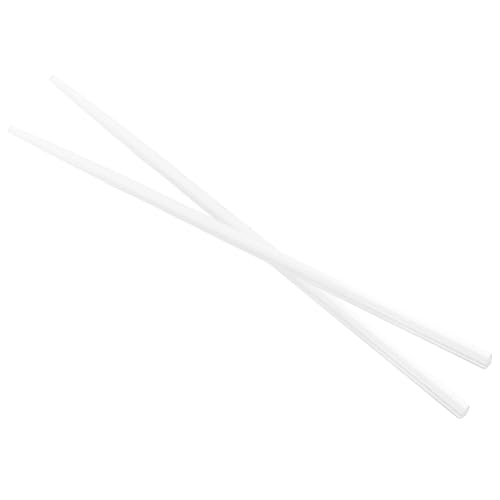 HEALLILY 1 Par De Palillos De Vidrio Reutilizables Transparentes Para Mesa De Comedor, Vajilla Japonesa Para Servir Sushi Y Sashimi.