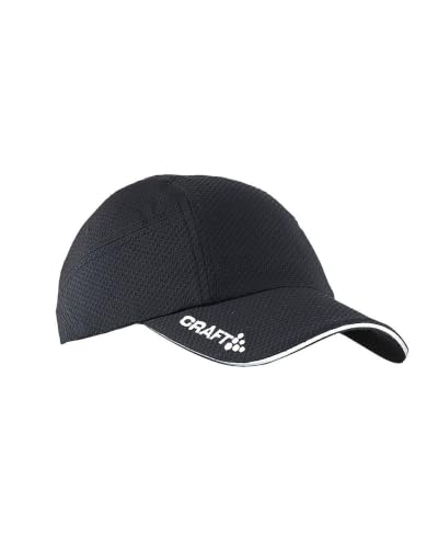 Craft Elite Casquette de Running Casquette Running. Noir FR : Taille Unique (Taille Fabricant : TU)