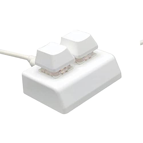 Image of 2 Key Backlit Mechanical Gaming Keyboard for Audio Programming Gaming Switch White