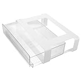 Cabilock Untertisch Organizer Schubladenbox Fächer Transparent Selbstklebend Robuste Kunststoff Aufbewahrung für Schreibtisch Büro und Zuhause Ordungssystem für Stifte Kosmetik Handy