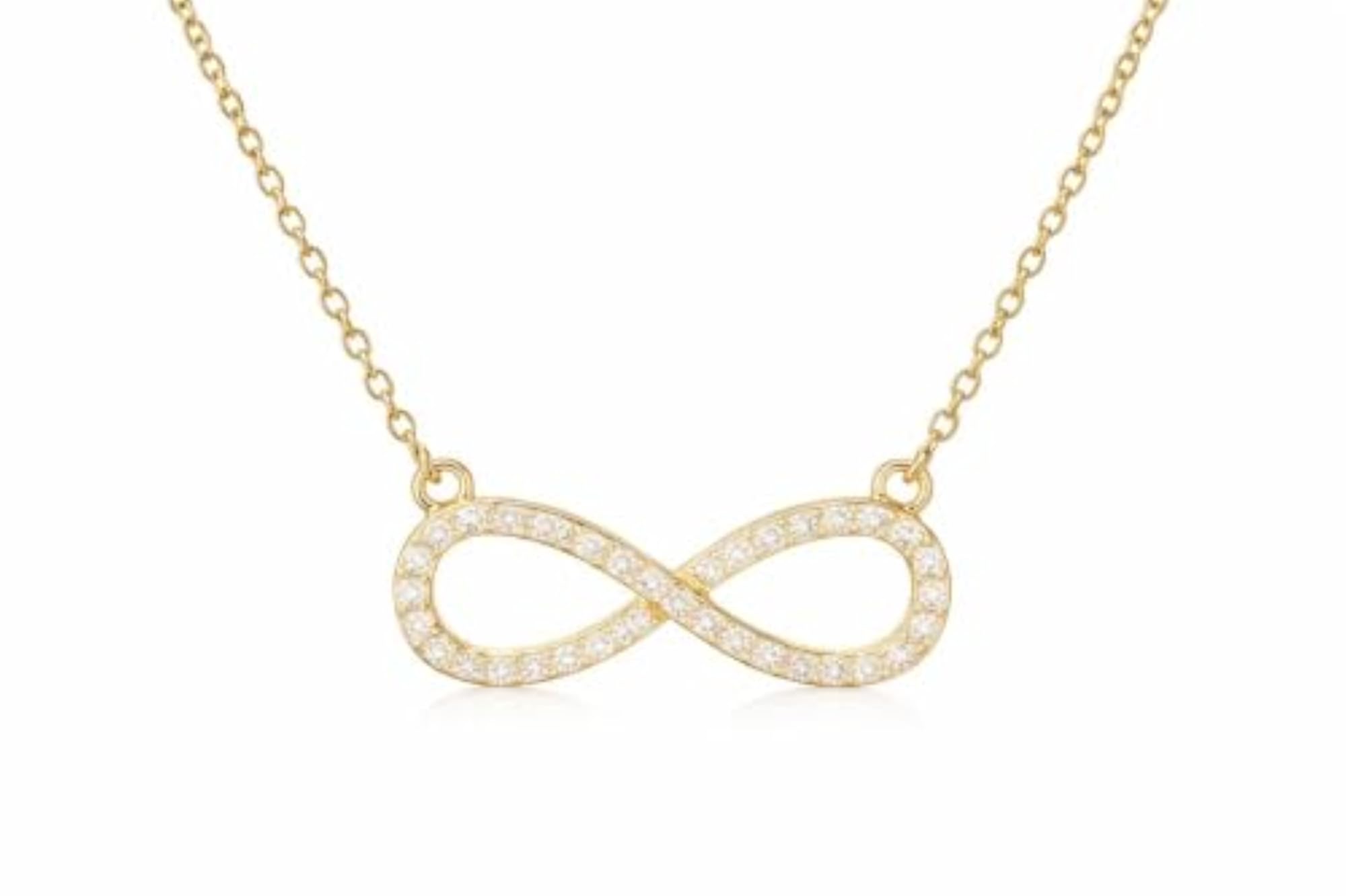 Women's Adjustable Fashion Infinity Pendant Necklace, Minimalist Style