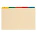 Office Depot Alphabetical File Guide Set, 8 1/2in. x 14in, Legal Size, Manila, Pack of 25, 144384OD