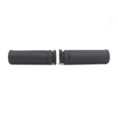 Guidon moto 25mm poignées caoutchouc noir bobber chopper cruiser universel