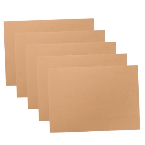 HOODANCOS 5枚 厚手クラフト紙製?画硬紙板 スケッチ用大判画用紙 油絵やマーカーに適した滑らかで実用的なポスターボード