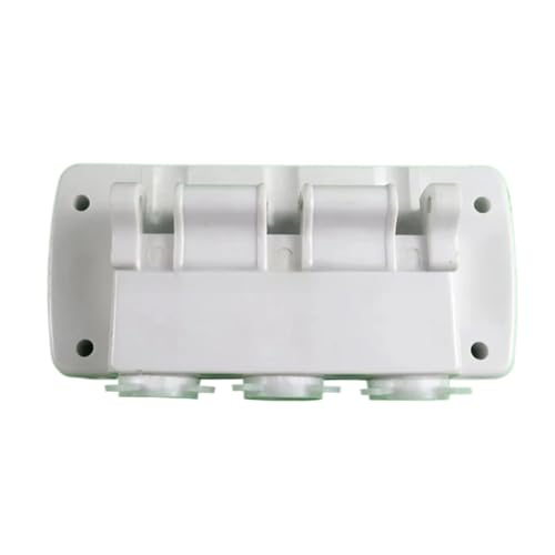 mhddhd 1 Juego de Panel de Bloque Frontal de Color Blanco, Compatible con máquinas de Helado Suave BQL818, Piezas de Repuesto, Conjunto de válvula de Descarga