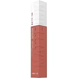 Maybelline New York Tinta Labbra a Lunga Durata, Effetto Matte e Colore Intenso, Tenuta fino a 16 Ore, No Transfer e Senza Sbavature, SuperStay Matte Ink, Tonalità: Seductress (65), 5 ml