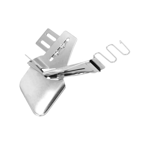 PRETYZOOM Accesorio para Máquina de Coser Industrial Encuadernadora Plana de Inoxidable Carpeta de Bies para Doblez Preciso Fácil Instalación y Uso Seguro para Costura Profesional