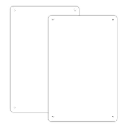 Aiuieaa 10 PCS Aluminum Sheet Metal 12x18 Inches with Protective Film, Fine Polishing and Deburring, Durable and Versatile Metals for DIY, Industrial Use, Signage, and Prototype Production