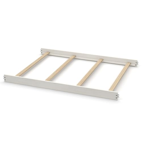 Image of Full-Size Conversion Kit Bed Rails for Oxford, Soho, Ozlo & Avalon Baby Convertible Cribs - Solid Wood - Toddler & Adult Rail for Full-Size Bed - Nursery & Baby Furniture (Antique White, Hook-On Kit)
