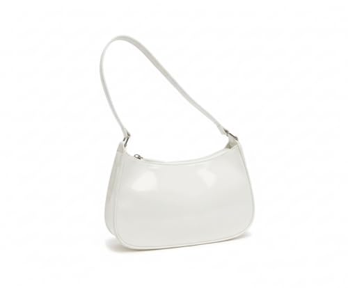 Image of Women's Glossy Shoulder Bag | Mini Hobo Handbag for Girls & Ladies | Stylish Patent Leather Purse for Party & Daily Use