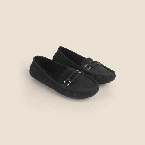Image of Metro Women's Beige Slip On Closure Casual - Loafers with Flat Sole