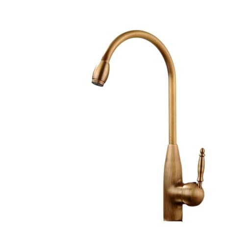 Robinet de Cuisine en Bronze Antique CMBSSTFC Mitigeur Évier Chaud Froid G9/16 7513