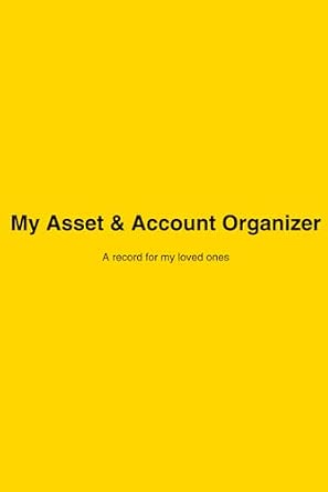 My Asset And Account Organizer