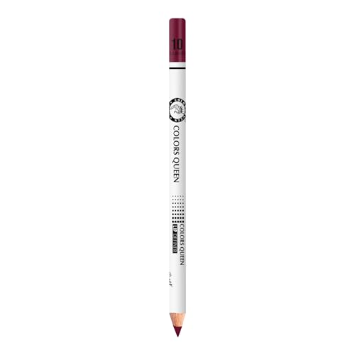 Image of Colors Queen Lip Definer Pencil | Highly Pigmented, One Swipe Smooth Application Matte Lip Liner Pencil | Long Lasting Lip Pencil (10 - Mulberry)