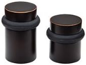 Emtek 2257 1-1/2" Cylindrical Floor Bumper from The Door Accessories Collection, Flat Black
