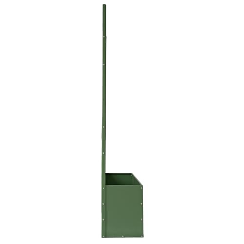 Oakland Living 6 ft. X 4 ft. Green Freestanding Metal Privacy Screen Room Divider with Flower Box by Oakland Living - Image 5