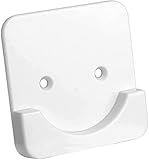 Soporte para barra de cortina de ducha, soporte de pared, fijación ultra fuerte, soporte de barra de ducha para calcomanías de pared, color blanco