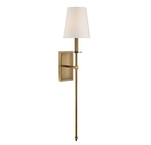 Savoy House 9-7144-1-322 Monroe 1-Light Sconce In Warm Brass #TOP3