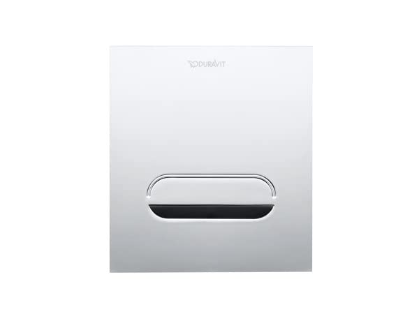 Duravit DuraSystem Actuation Plate A2 Electronic for Urinal, with Cleaning Function, 130x150 mm, zinc die-cast, WD50070; Color: Front Panel zinc die-cast, Chrome high Gloss