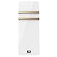 Cecotec Elektrischer Badheizkörper ReadyWarm 9870 Crystal Towel OldGold. Glasbadheizkörper 850 W, Ferbedienung, LED-Anzeige, 24/7 Timer, Touch-Steuerung, Schutzart IP24, 2 Aufhänger, 10 m²