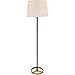 House of Troy M600-BLKAB Morgan 62 inch 150 watt Black with Antique Brass Floor Lamp Portable Light