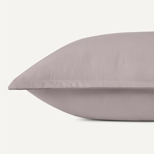 Image of Amazon Basics Brushed Microfiber Comforter Set, Extra Soft with Natural Texture, Oeko-TEX Certified, 2-Piece, Twin /Twin XL, Purple