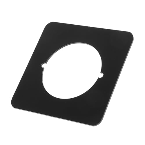 HOMSFOU Pieza De Reparación De Cerradura De Puerta Llave Allen Llavero Placa De Cierre De Puerta Placa De Manija De Puerta Pestillo Para Puerta Placa Metálica Black Acero Inoxidable