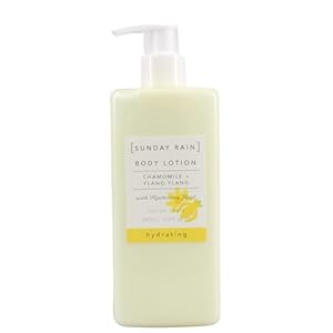 Sunday Rain Chamomile and Ylang Ylang Body Lotion, Moisturising Cream, Hydrating Moisturiser with Hyaluronic Acid, Vegan and Cruelty-Free, 440ml