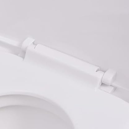 Wandhänge-WC mit verdecktem Spülkasten, Keramik, weiß, Toilette: – Bild 8