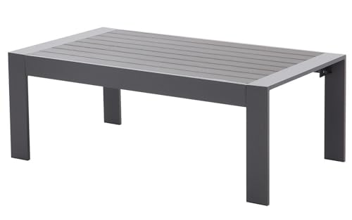 Lanox Grau WPC Lamellen Kaffeetisch 110x62