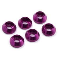 Image of Fastrax M3 Cap Washers (6) - Purple