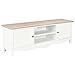 Produktbild vidaXL Holz TV Schrank mit 2 Türen 2 Fächern Fernsehtisch Fernsehschrank Lowboard Sideboard TV-Board HiFi Möbel Wohnzimmer Weiß 120x30x40 cm